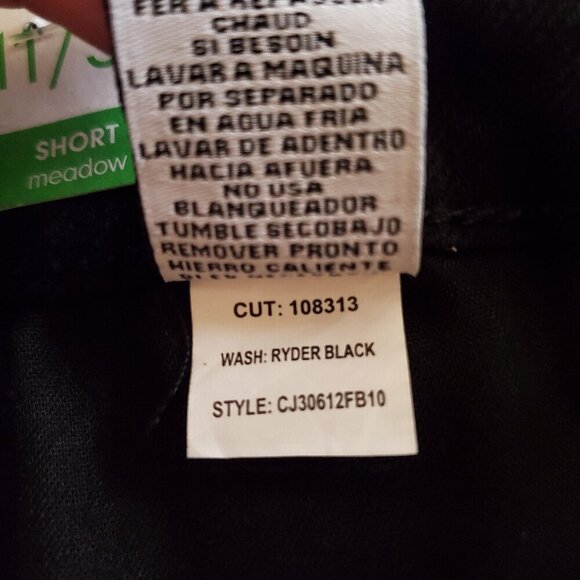 NWT REgeneration by Celebrity Pink SZ 11/30 Meadow Mid-rise Black Denim Jean Sho - Picture 9 of 9